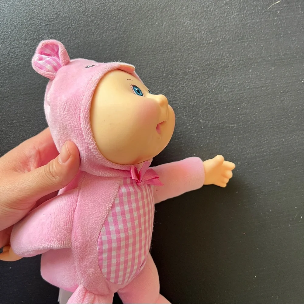 Cabbage Patch Kids Cuties Penny The Pig Doll 9” Pink Costume CPK - Picture 11 of 12